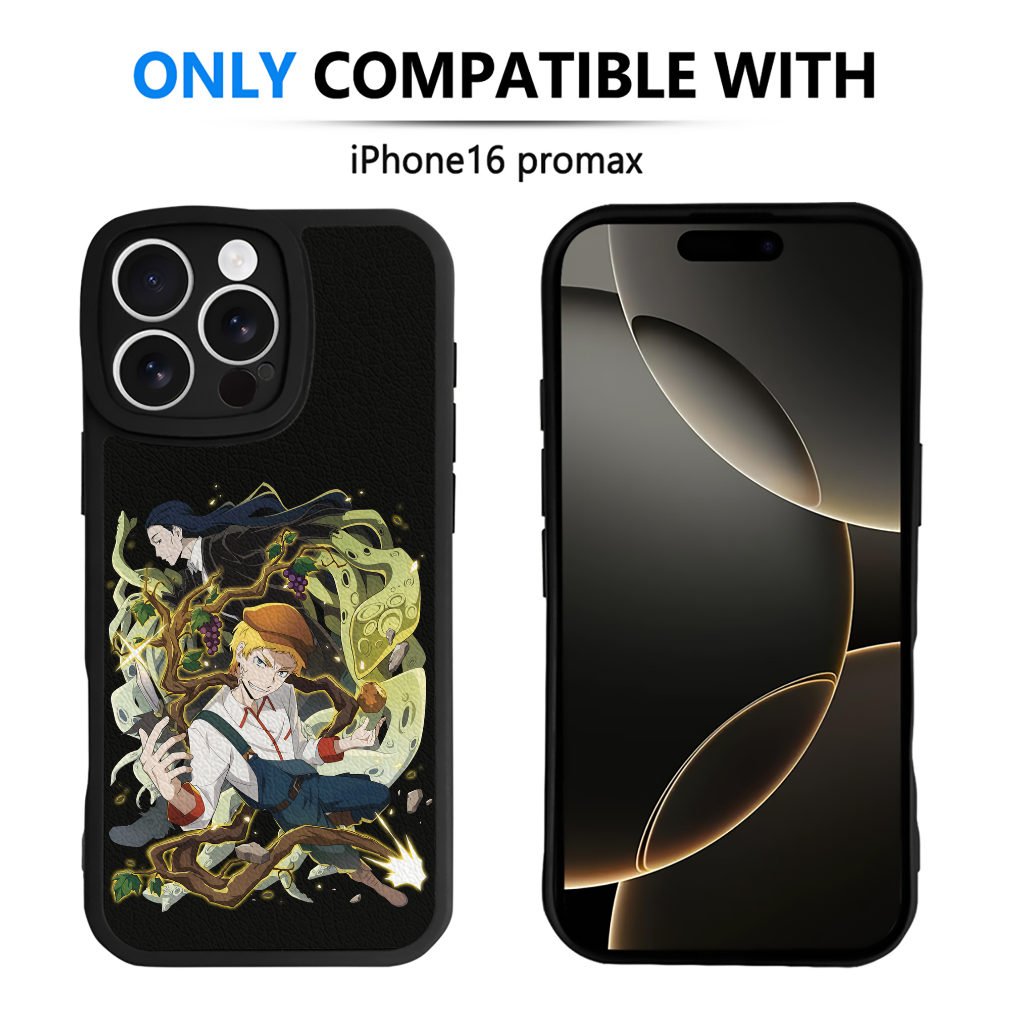 （画像用） 文豪ストレイドッグス Bungo Stray Dogs 【iPhone 16シリーズ対応】シリコンスマホケース（レザー調） 材質：シリコン